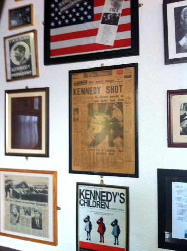 A Wall Of Kennedy Memorabilia At The Grapes Trippet Lane Sheffield